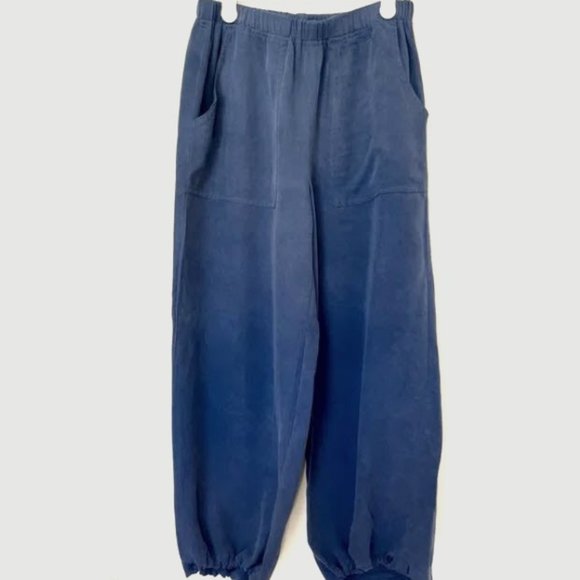 CHICO’S | 100% Silk Ankle Crop Pants - Picture 1 of 8